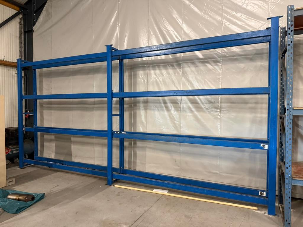 Bandenstelling 6x3 m en, Doe-het-zelf en Verbouw, Steigers, Ophalen