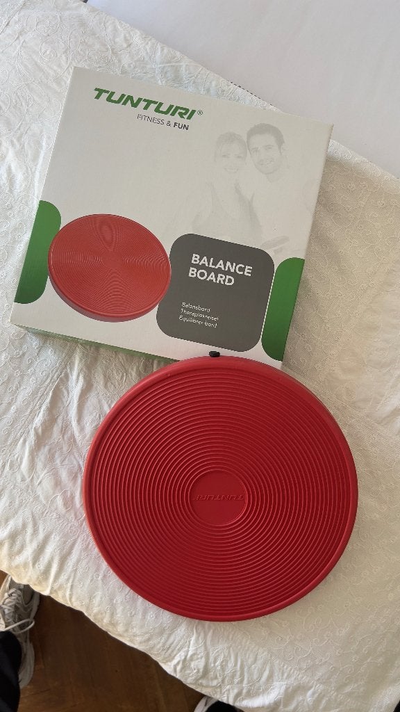(Nieuw) Tunturi Balance Board (balansbord) | Rood | Ø40 cm, Sport en Fitness, Ophalen of Verzenden, Nieuw, Benen, Balansbord