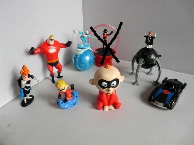 McDonalds 2004 # Incredibles (8 items), Ophalen of Verzenden, Overige figuren, Zo goed als nieuw, Beeldje of Figuurtje