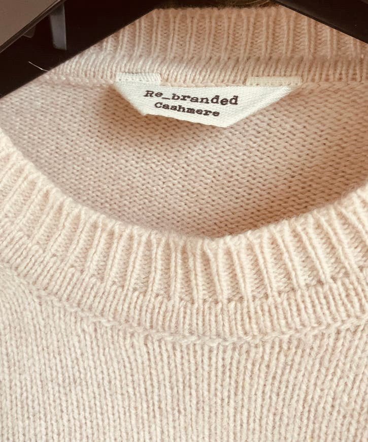 RE - BRANDED CASHMERE TRUI, Kleding | Dames, Truien en Vesten, Verzenden, Zo goed als nieuw, Maat 36 (S), Beige