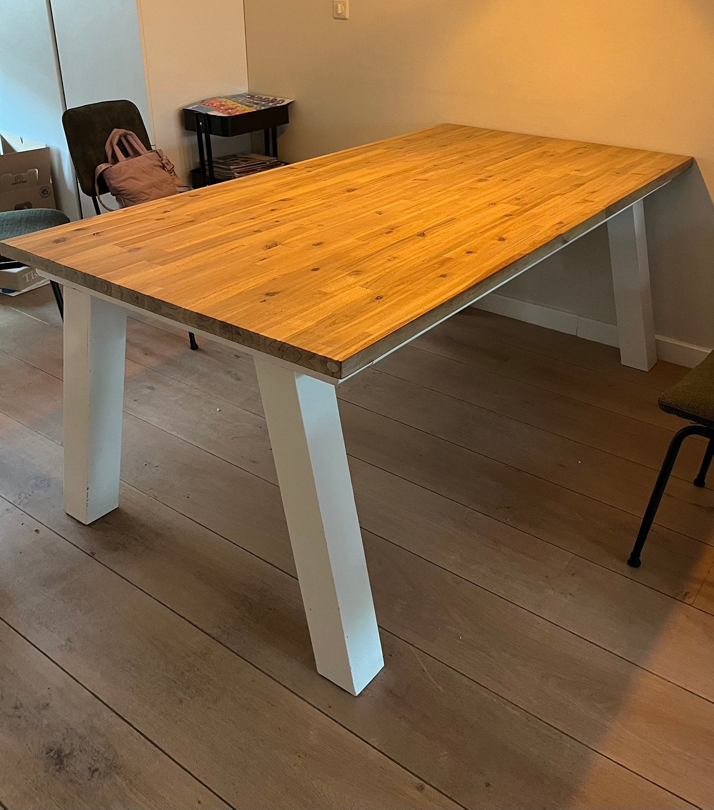 Henders & Hazel Istrana eettafel 190x100 – uitschuifbaar, Huis en Inrichting, Ophalen, Gebruikt, 200 cm of meer, 50 tot 100 cm