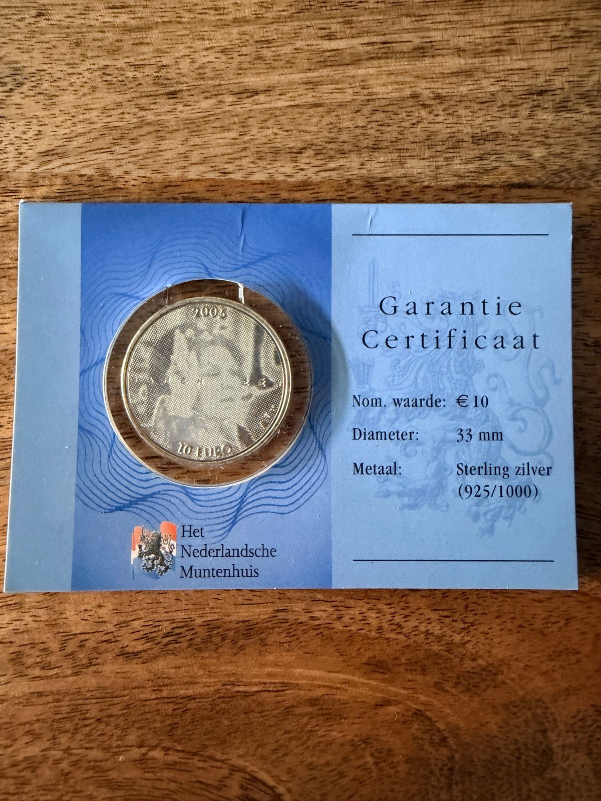 Zilveren 10 Euro Munt 2003 Beatrix - Het Nederlandse Muntenh, Koningin Beatrix, Zilver, Euro's, Ophalen of Verzenden