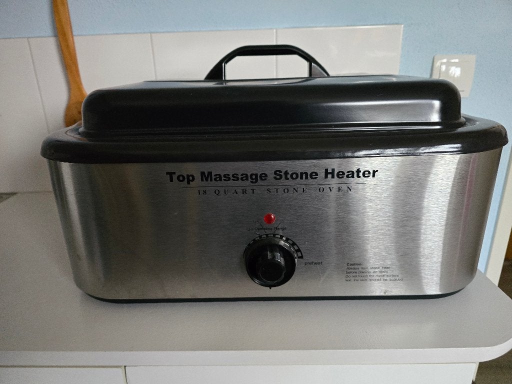 Hotstone Heater en stenen, Sport en Fitness, Massageproducten, Ophalen, Gebruikt, Hotstone
