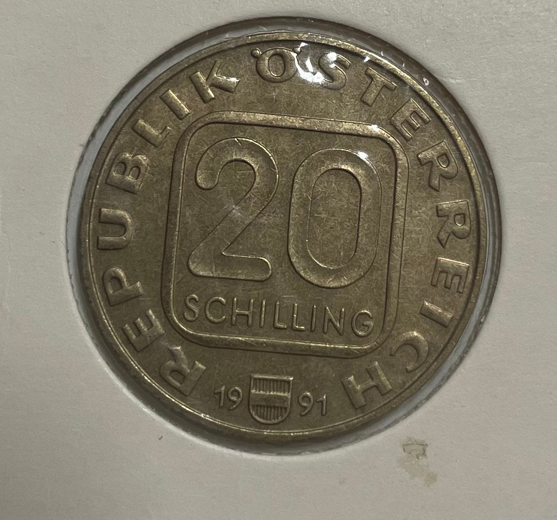 20 schilling Oostenrijk 1785-1985, Ophalen of Verzenden, Oostenrijk