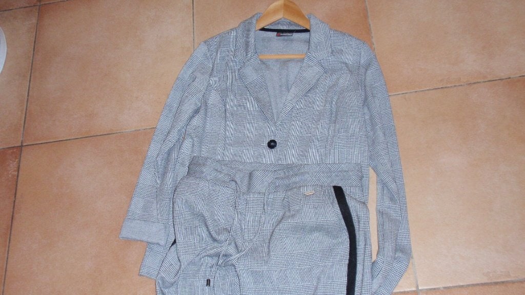 NIEUW Dames kostuum broek mt 38 jasje 42 street one geruit, Maat 38/40 (M), Kostuum of Pak, Overige kleuren, Street One