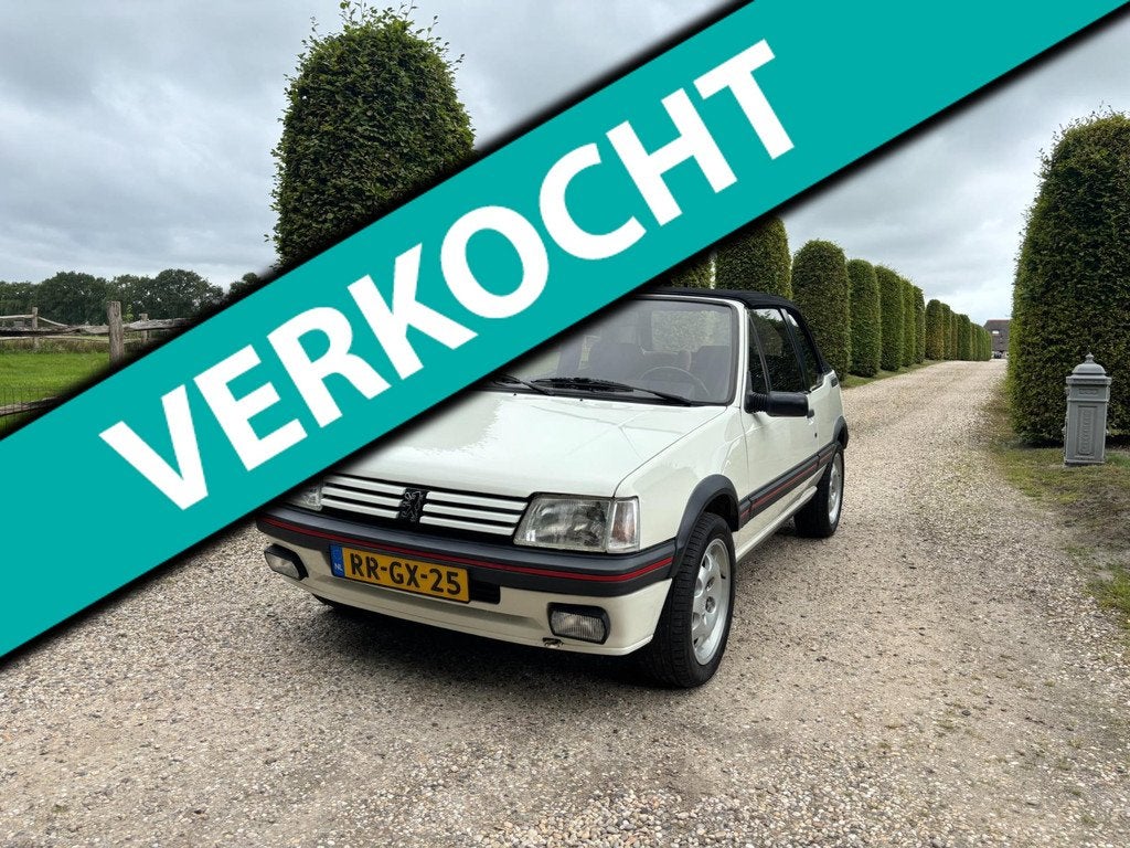 Peugeot 205 1.9 CTI 137923km Nette Auto! Apk:3-2027!, Voorwielaandrijving, Stof, Cabriolet, 4 stoelen