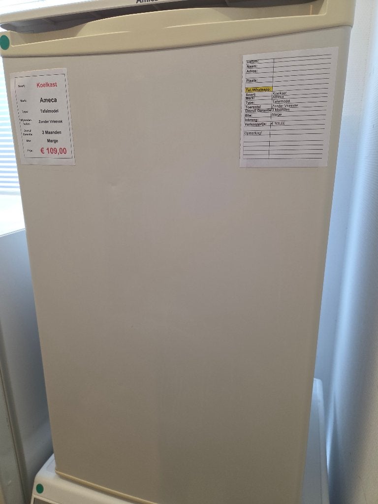 koelkast - Amica - tafelmodel, Ophalen, Minder dan 85 cm, Amica, Minder dan 75 liter