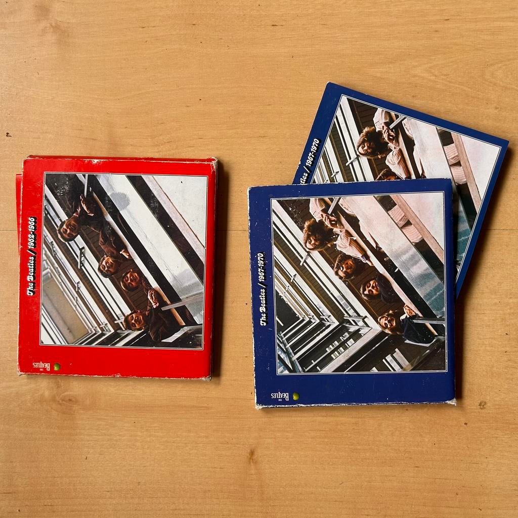 Beatles Verzamel CD Blauw en Rood, Ophalen, Zo goed als nieuw, Overige formaten