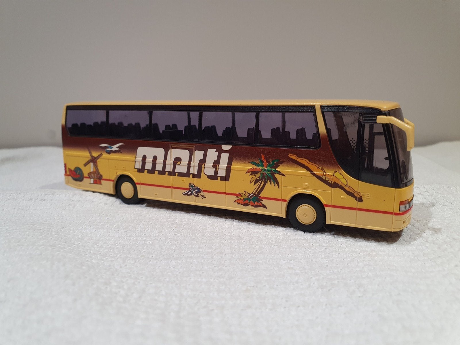 Rietze Setra S315HDH Marti bus 1:87, Ophalen of Verzenden, Zo goed als nieuw, Bus of Vrachtwagen, Rietze