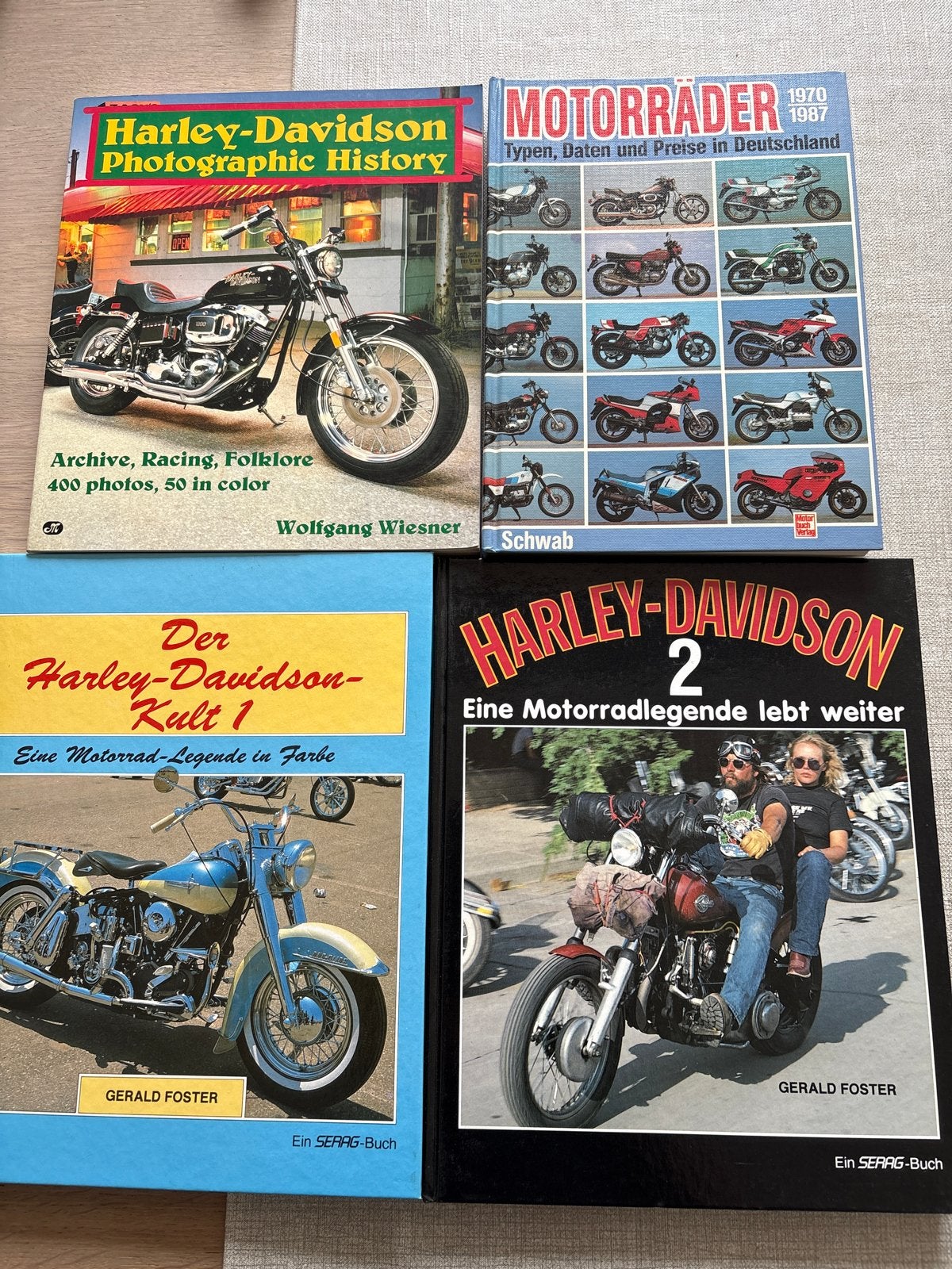 Harley-Davidson & Motorrad boeken - 4 stuks, Ophalen of Verzenden, Zo goed als nieuw, Algemeen