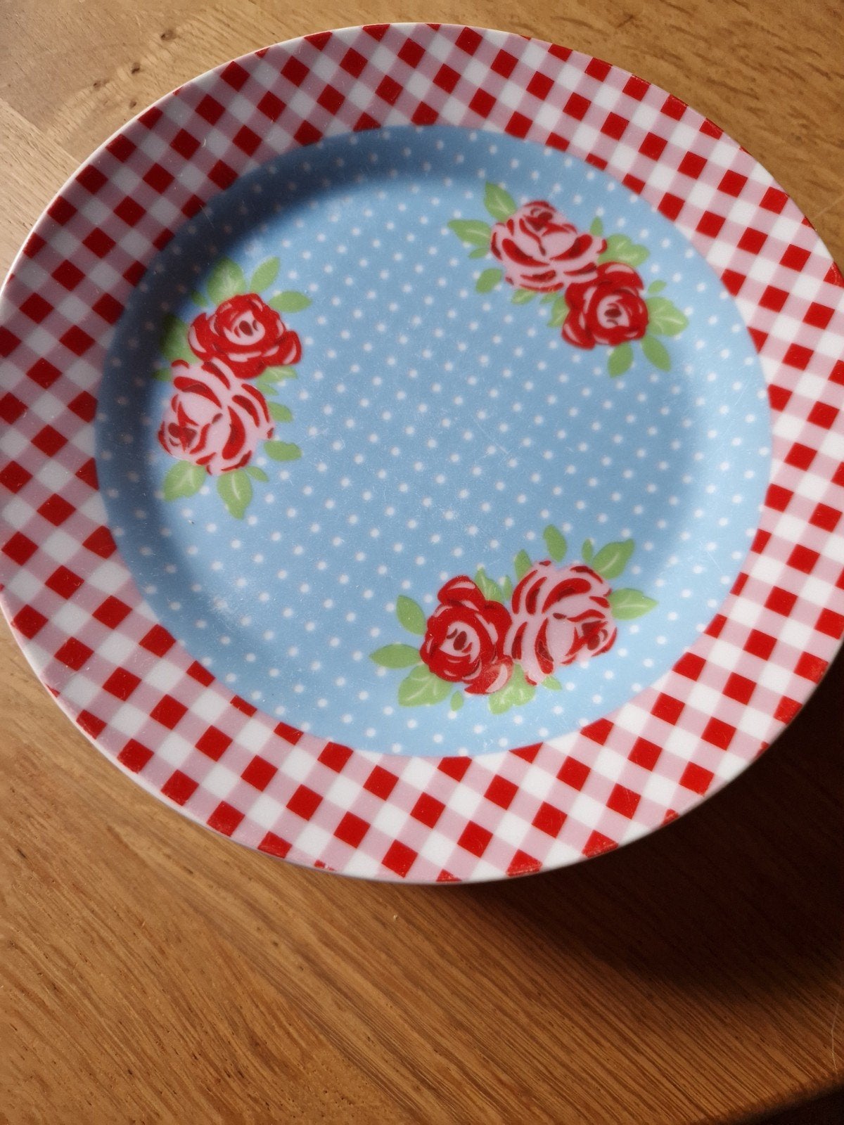 ONTBIJTBORDEN LA ROSE 4x, Huis en Inrichting, Keuken | Servies, Ophalen of Verzenden, Aardewerk, Overige stijlen, Bord(en)
