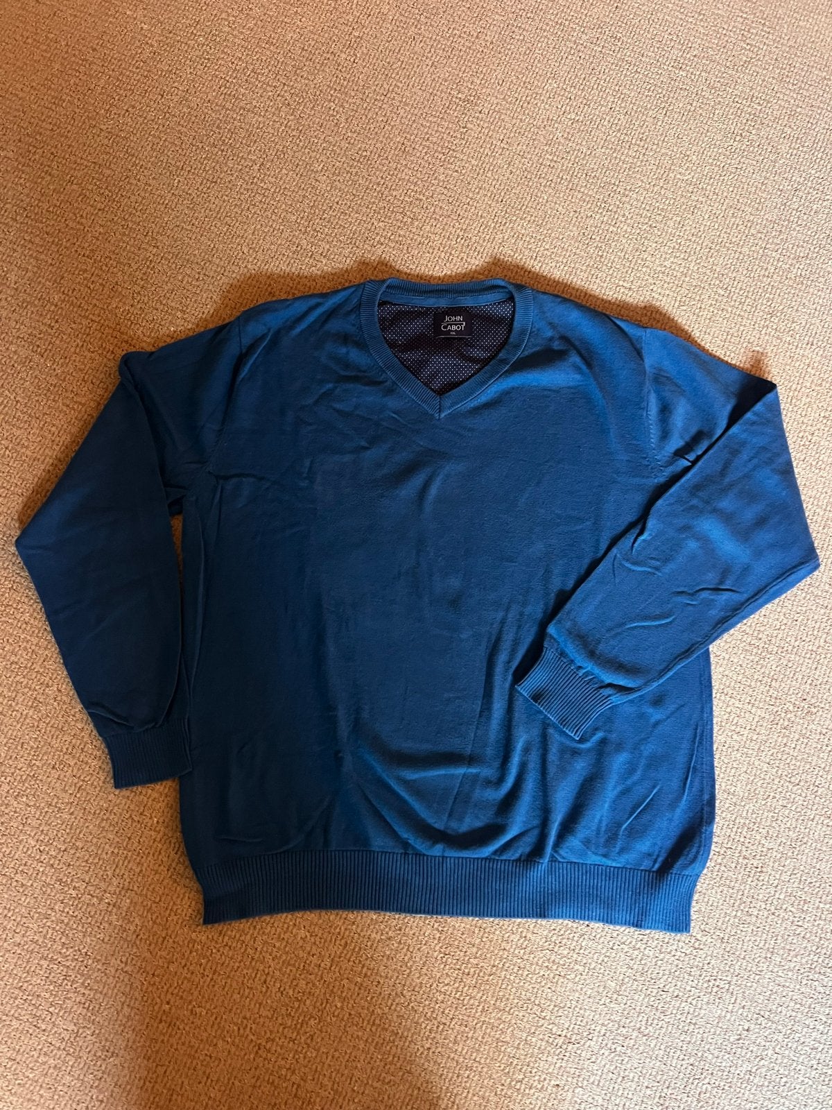 John Cabot V-hals trui - Maat XXL, Ophalen of Verzenden, Zo goed als nieuw, Maat 56/58 (XL), Blauw