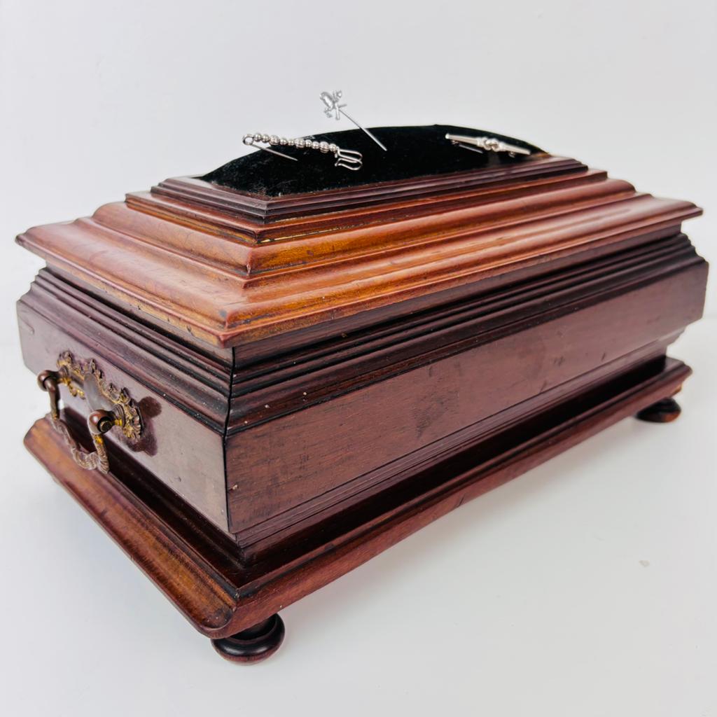 Antieke juwelendoos / naaidoos uit 1900, Antiek en Kunst, Ophalen of Verzenden