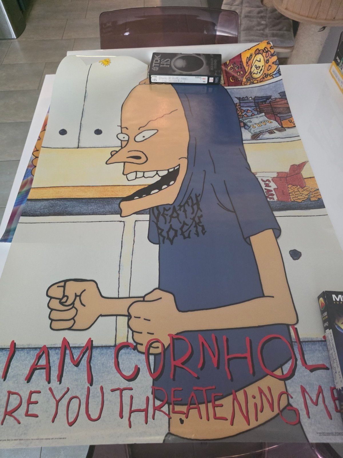 6 Beavis en Butt-Head posters, Ophalen, Gebruikt