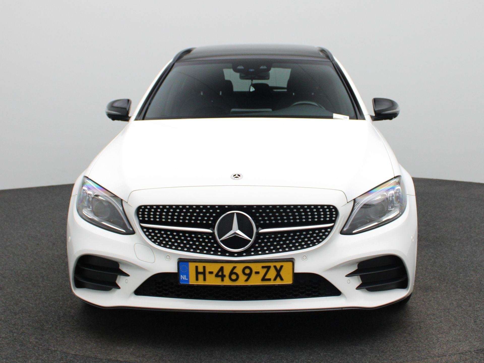 Mercedes-Benz C-klasse Estate 200 Business Solution AMG | Au, Auto's, Automaat, 12 maanden, 4 cilinders, Wit