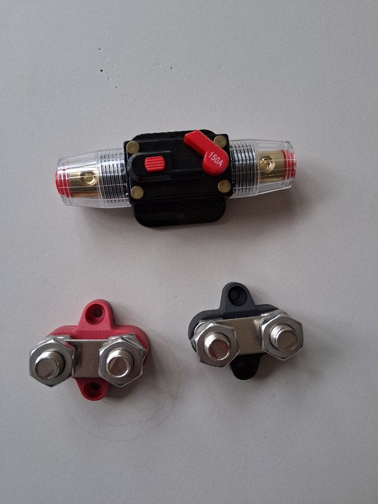 150 ampere automatische zekering voor batterij busbar m8, Ophalen of Verzenden, Nieuw