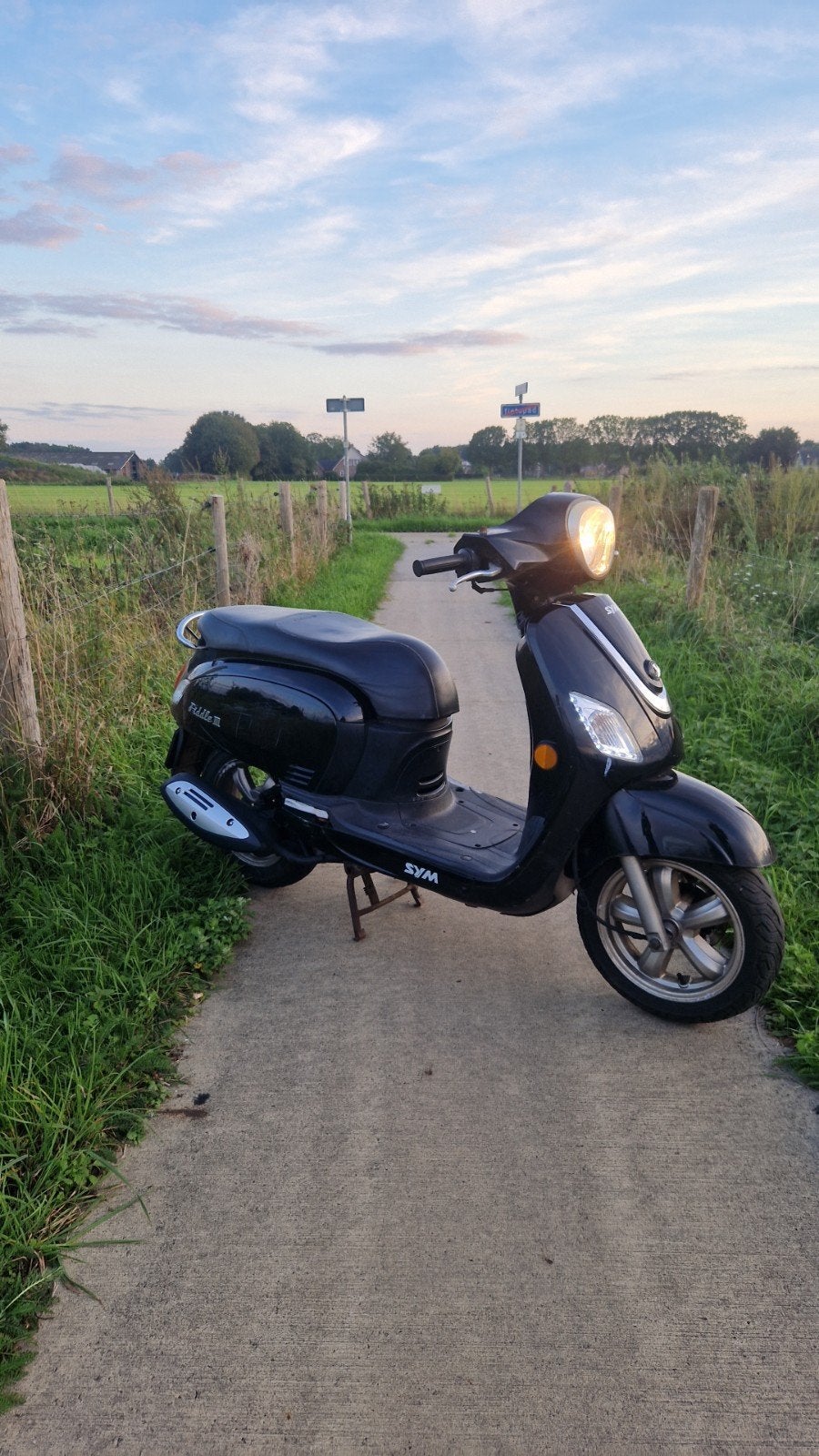 sym fiddle 3, Ophalen, Gebruikt, Maximaal 45 km/u, 49 cc