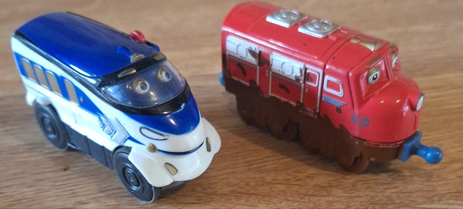 Chuggington Treintjes Gemotoriseerde Hanzo & Muddy Wilso, Ophalen of Verzenden, Gebruikt