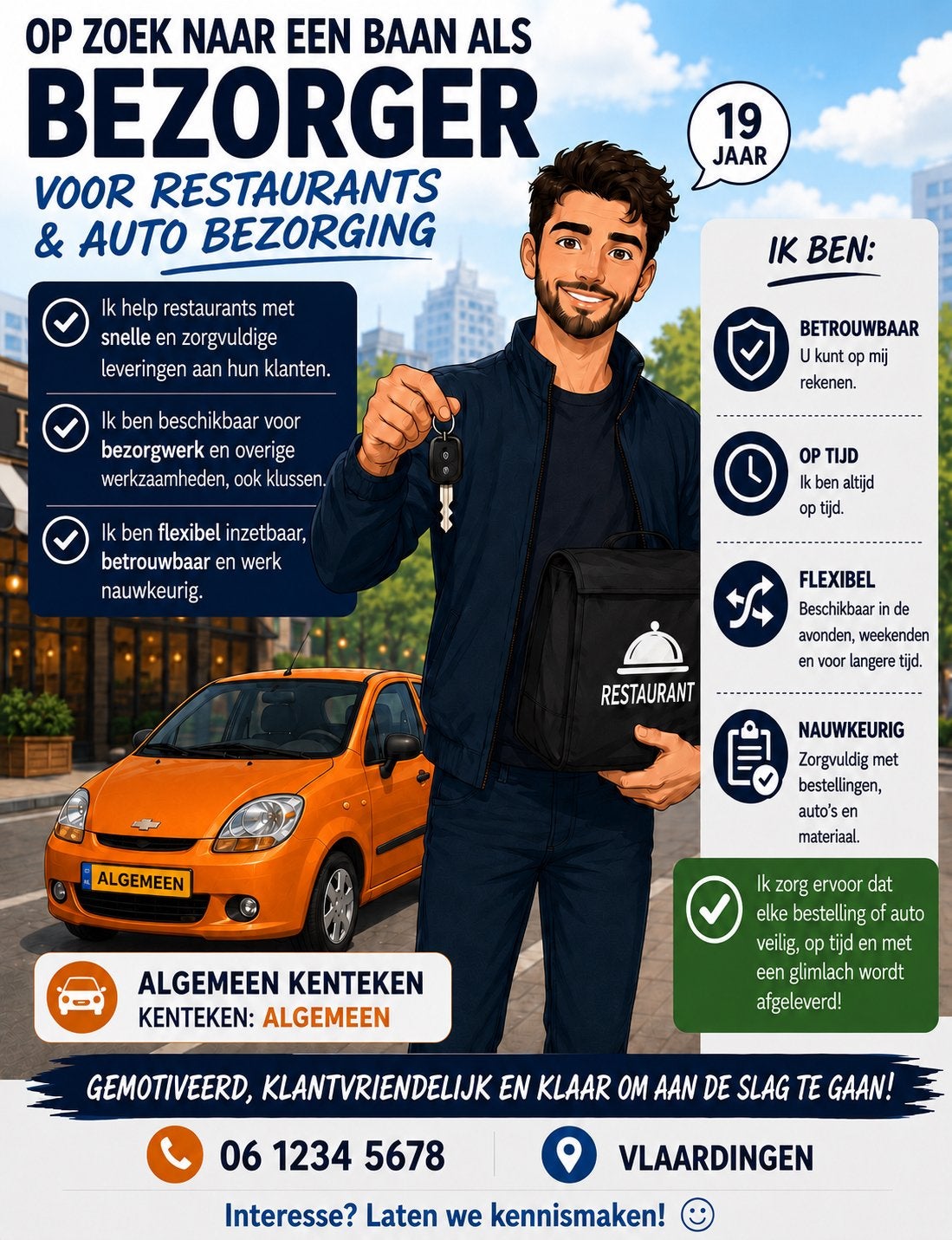 Bezorger nodig?, Variabele uren, Overige niveaus, Starter, Overige vormen