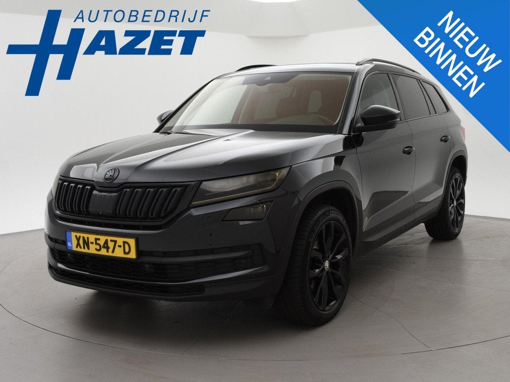 Skoda Kodiaq 1.5 TSI DSG 7-PERS. + TREKHAAK | 360 CAMERA | A, Auto's, Skoda, 4 cilinders, 150 pk, 7 stoelen, Zwart