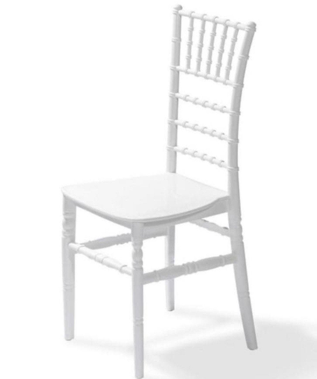 Witte Chiavari / Napoleon Stoelen te Huur, Ophalen of Verzenden, Wit, Vijf, Zes of meer stoelen