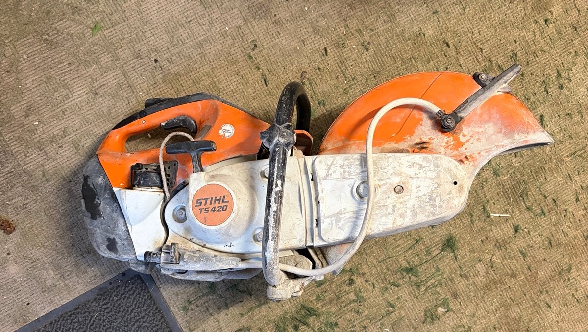 Stihl ts 420 350mm kap bandenzaag, Ophalen