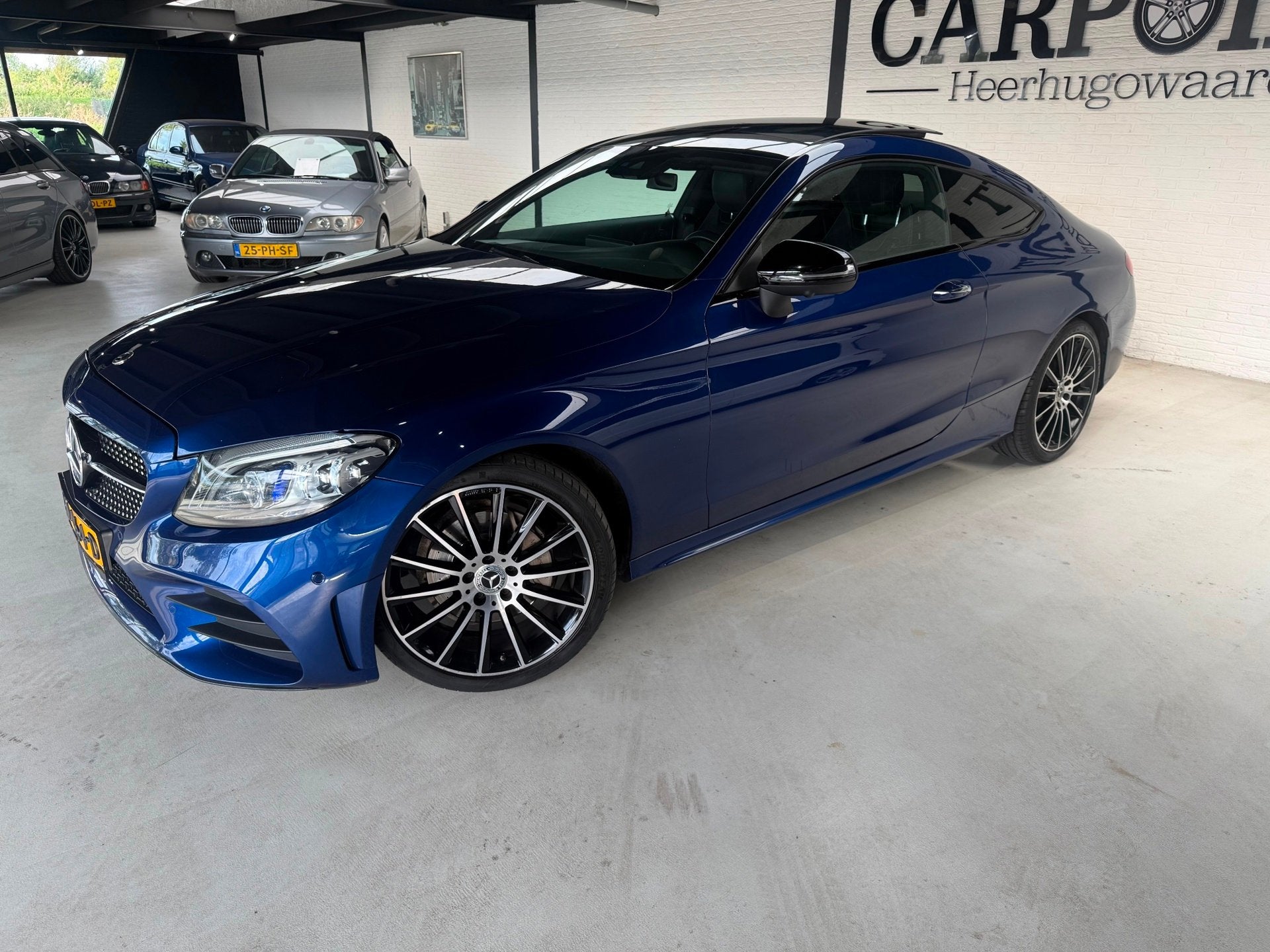 Mercedes-Benz C-klasse Coupé 200 AMG Premium Plus Pack 2019, Auto's, Automaat, Euro 6, 4 cilinders, Leder en Stof
