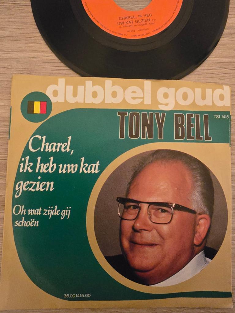 Tony Bell/ dubbel goud ,telstar 1415, Ophalen of Verzenden, Gebruikt, 7 inch, Levenslied of Smartlap
