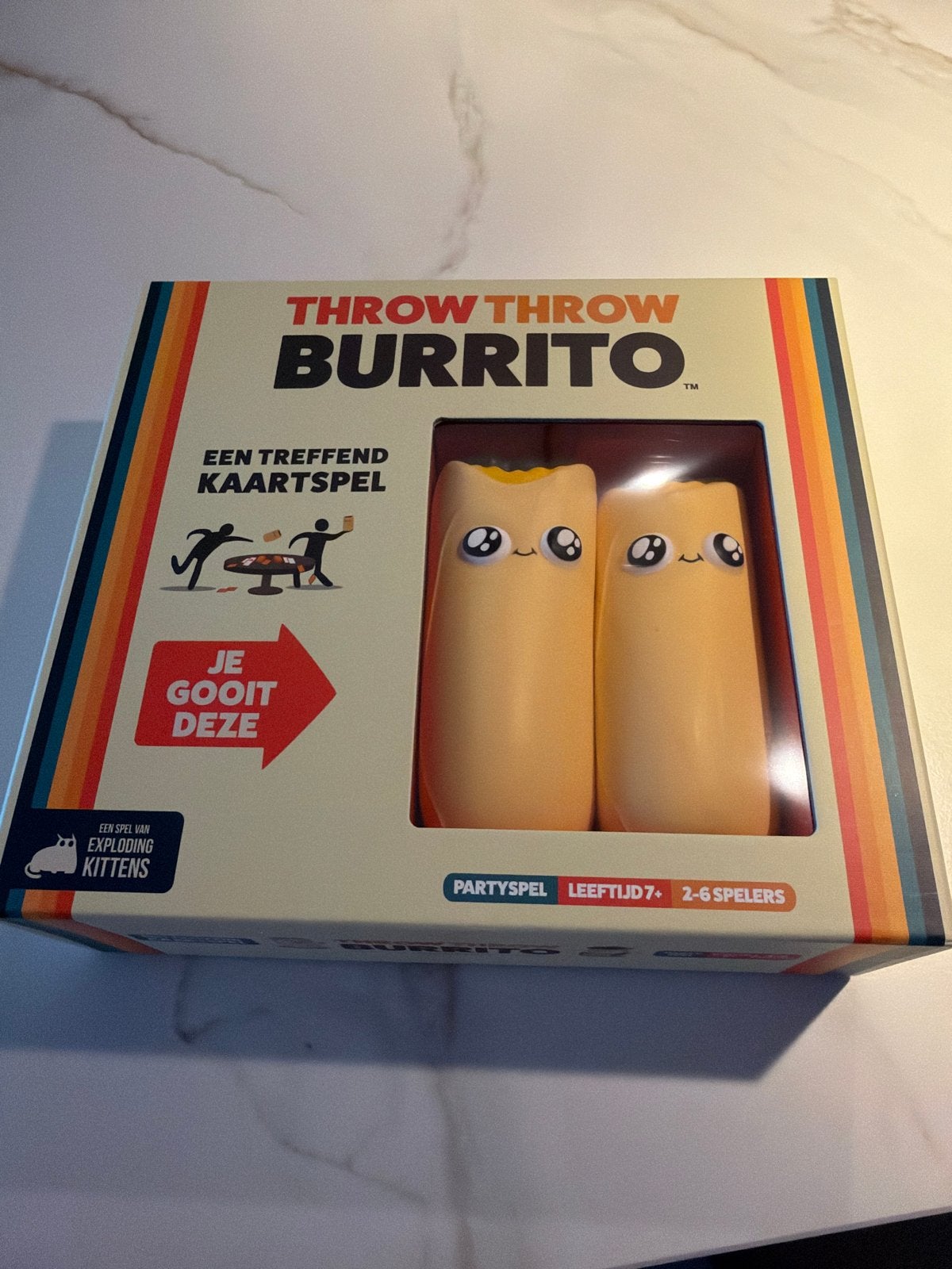 Throw Throw Burrito - Zo goed als nieuw kaartspel, Drie of vier spelers, Ophalen of Verzenden, Nieuw