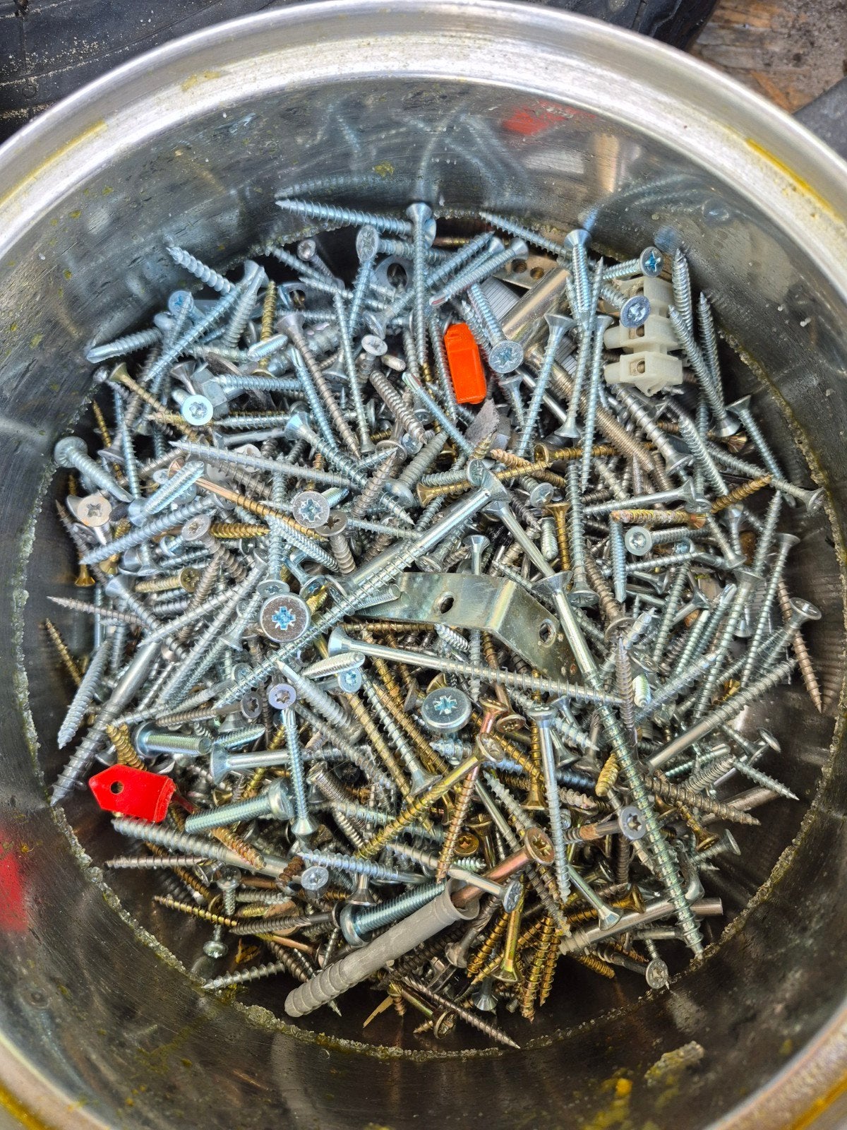 Diverse partij schroeven en pluggen, Ophalen, Gebruikt, Minder dan 50 mm, Schroeven