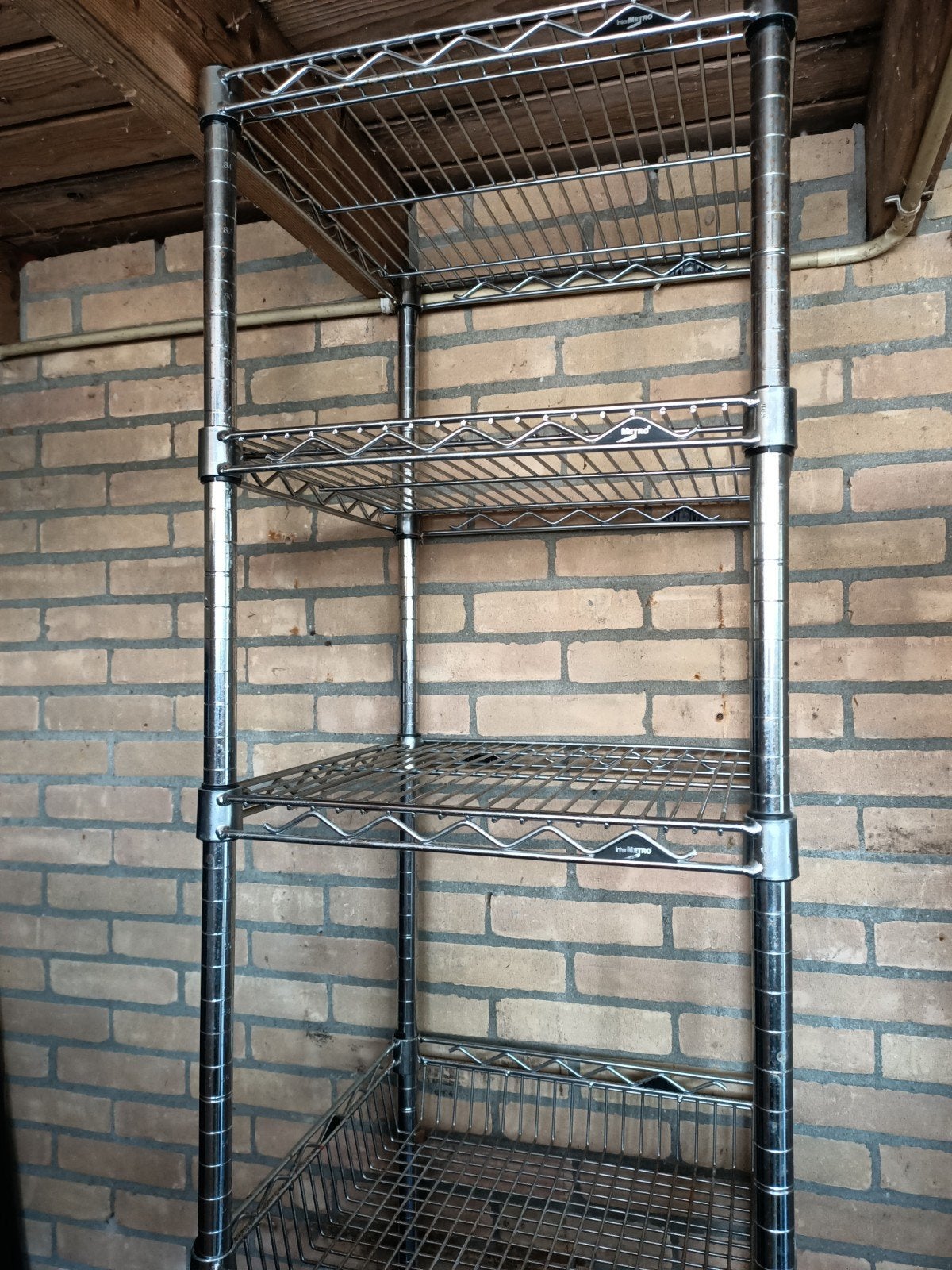 Intermetro  metalen stelling met mandjes 222 hoog 46x46 cm, Ophalen, Zo goed als nieuw, Metaal, Overige typen