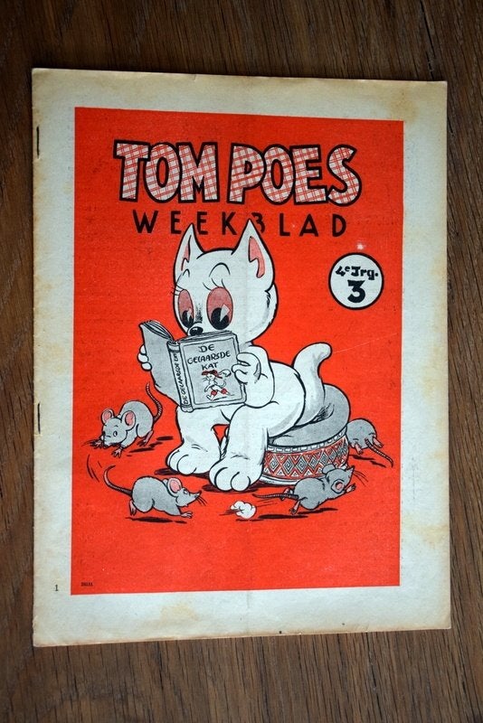 Tom Poes 4 jaargang nummer 3 weekblad / tijdschrift uit 1951, Verzamelen, Ophalen of Verzenden, Olivier B, Bommel en Tom Poes