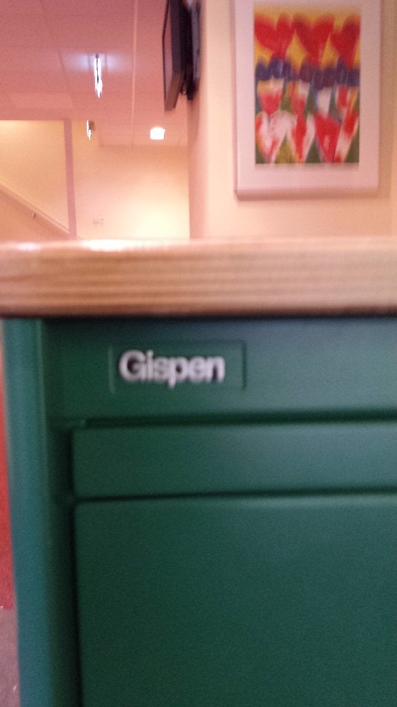 GISPEN  LADEBLOK met Slot, Huis en Inrichting, Bureaus, Ophalen, Gispen, Groen, Metaal