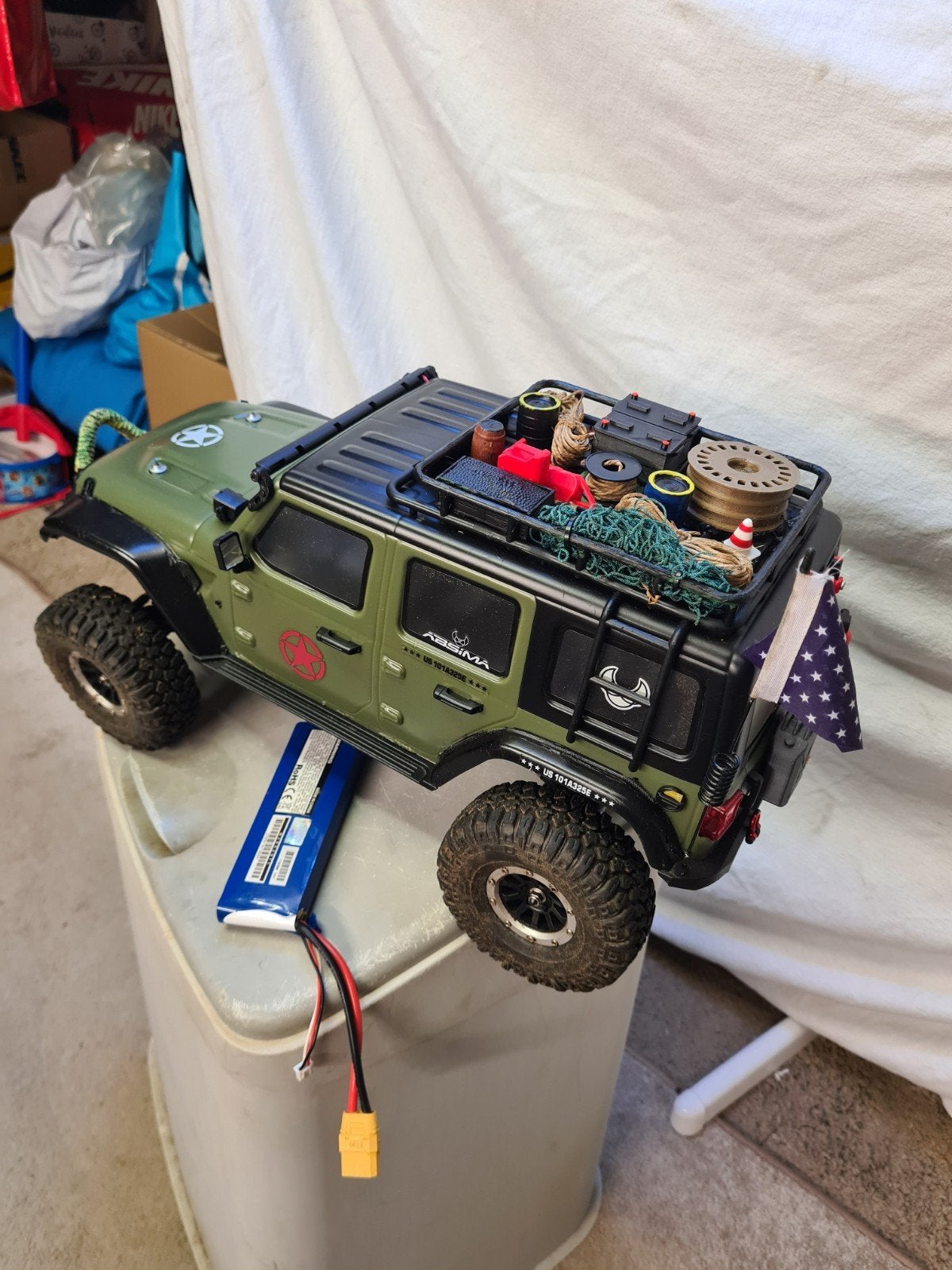 Absima Sherpa Crawler 1:10 RTR - Legergroen, Overige merken, Gebruikt, Auto, Groter dan 1:32