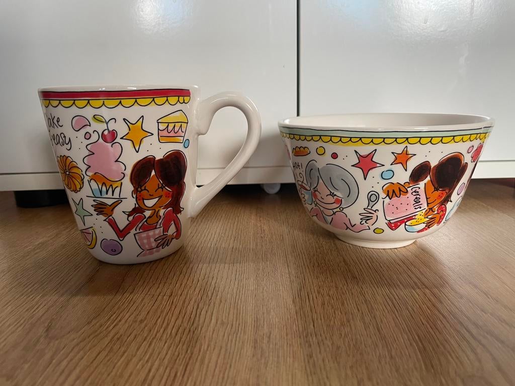 Blond Amsterdam beker en schaaltje, Huis en Inrichting, Keuken | Servies, Ophalen of Verzenden, Zo goed als nieuw, Aardewerk, Blond Amsterdam