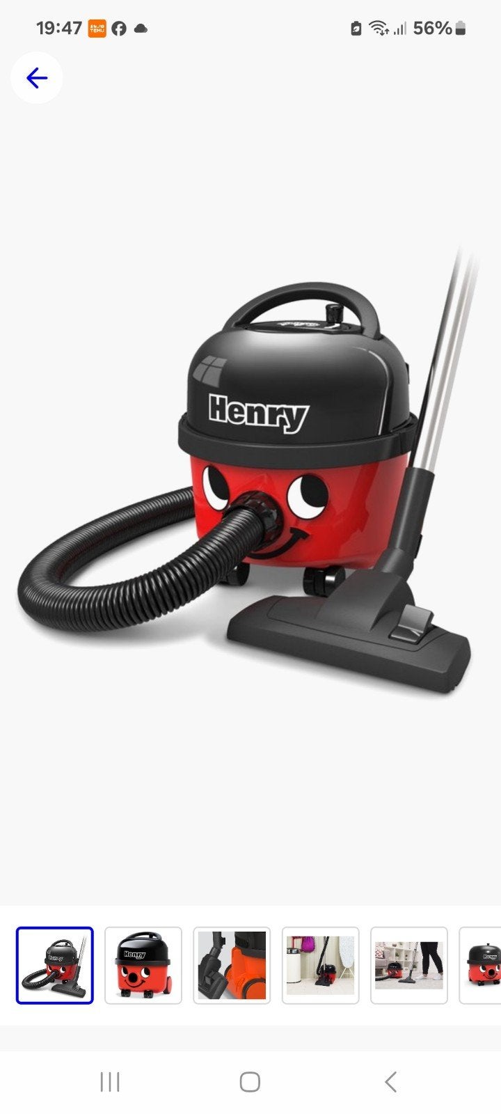 Numatic Henry HVR 160 Compact Stofzuiger - Nieuw in doos, Stofzak, Inclusief accessoires, Numatic, Nieuw