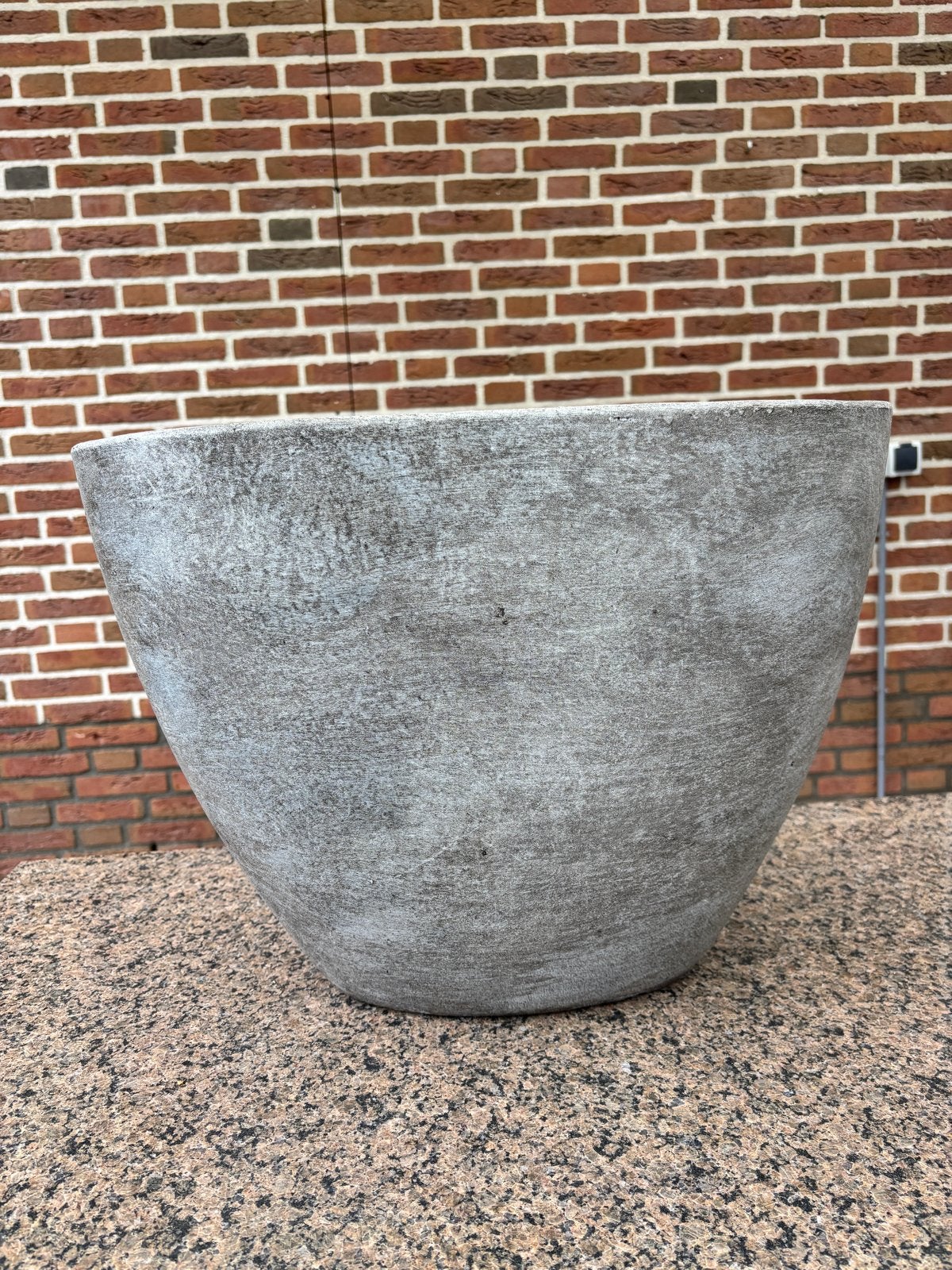 Grote grijze bloempot - 50x36x22 cm, Ophalen, Gebruikt, Minder dan 60 cm, Binnen