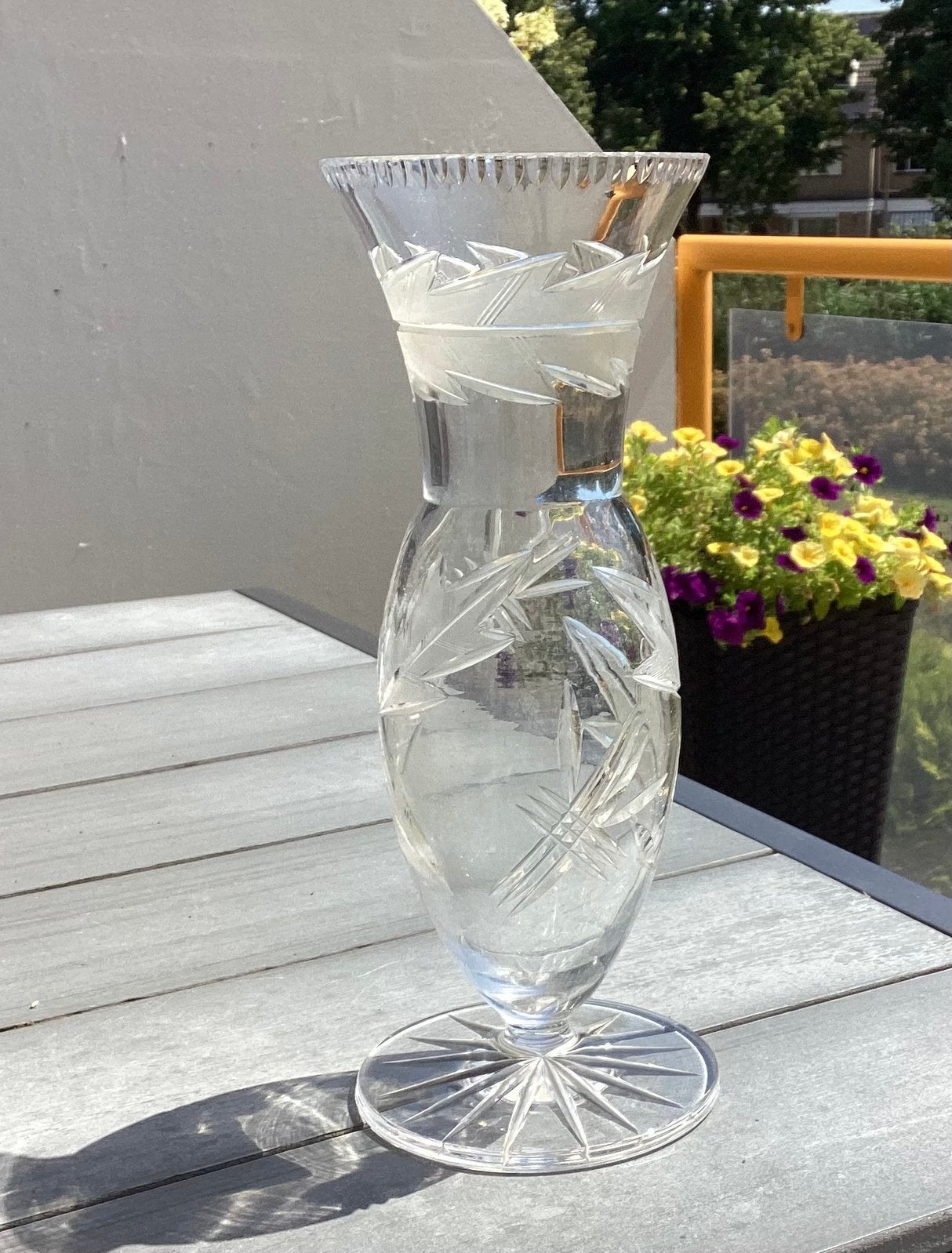 Vintage vaas, Antiek en Kunst, Antiek | Glas en Kristal, Ophalen of Verzenden