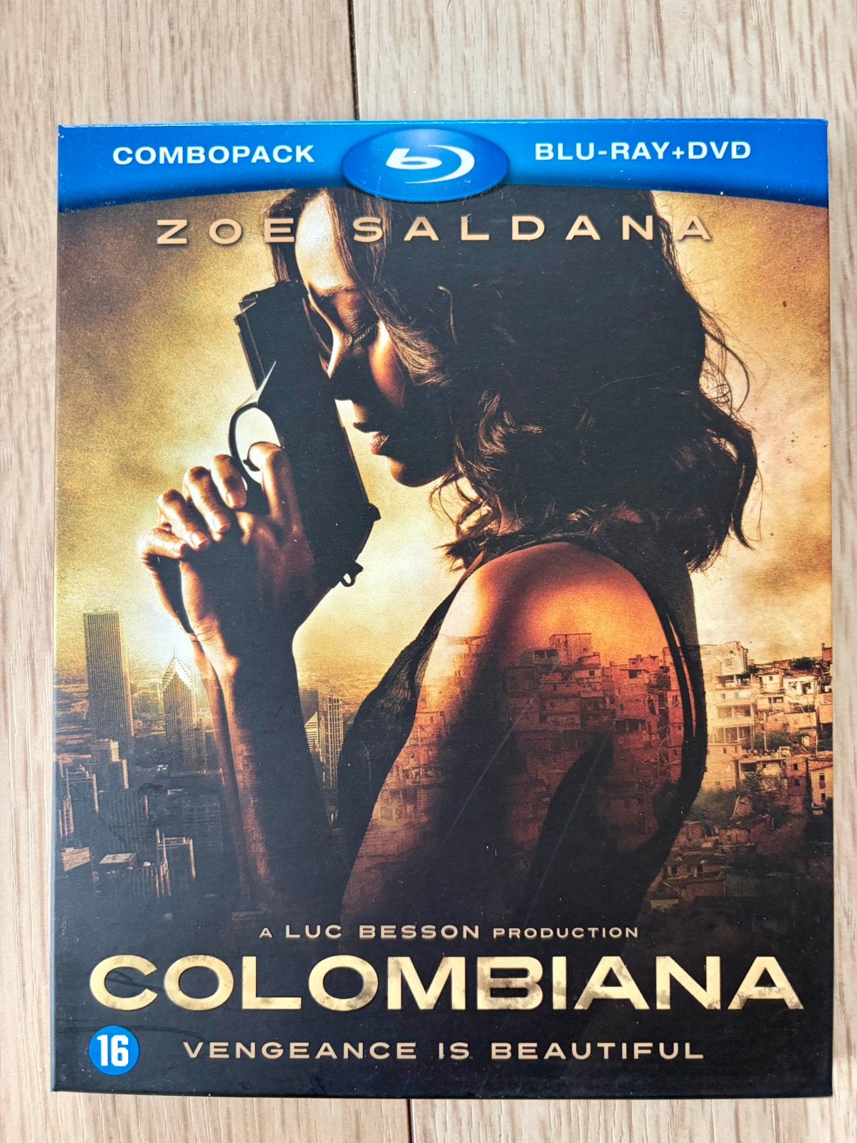 Colombiana Blu-ray + DVD Combopack Nieuwstaat Geen 4K, Cd's en Dvd's, Ophalen, Zo goed als nieuw, Actie