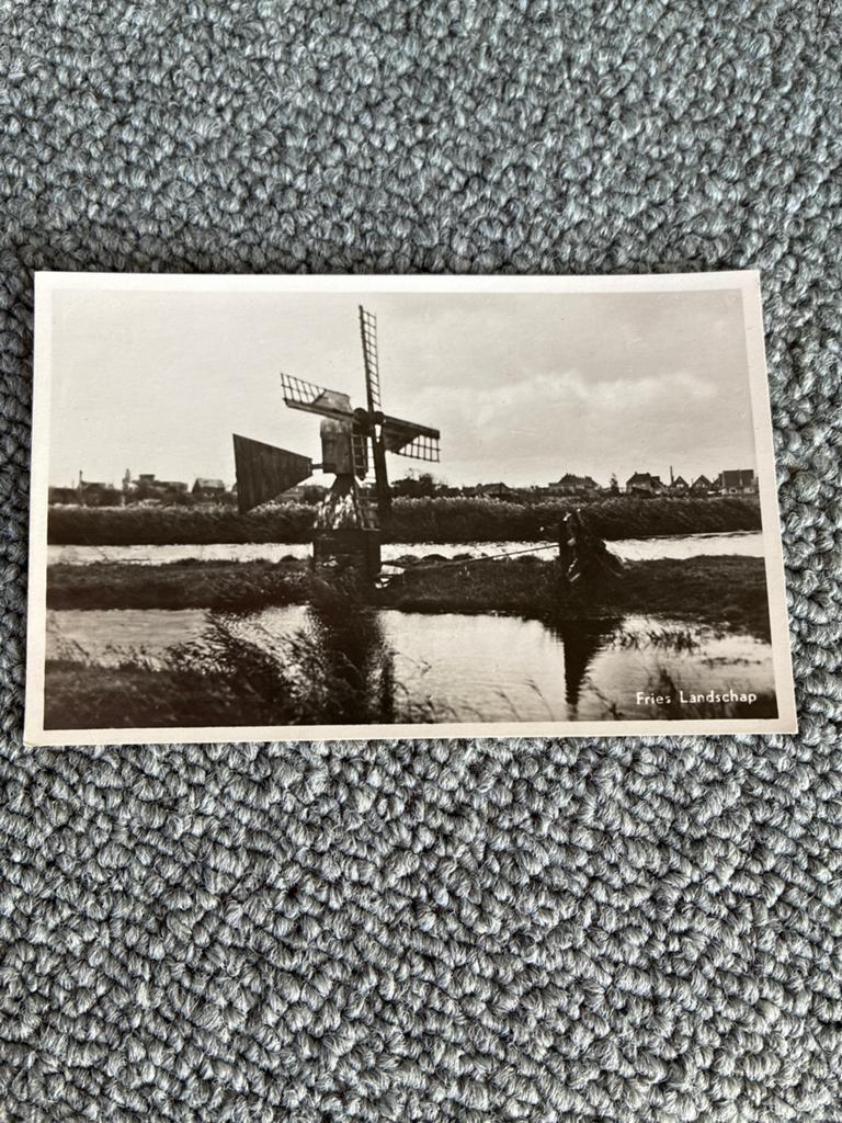 Fries landschap, Ophalen of Verzenden, 1940 tot 1960, Ongelopen, Friesland