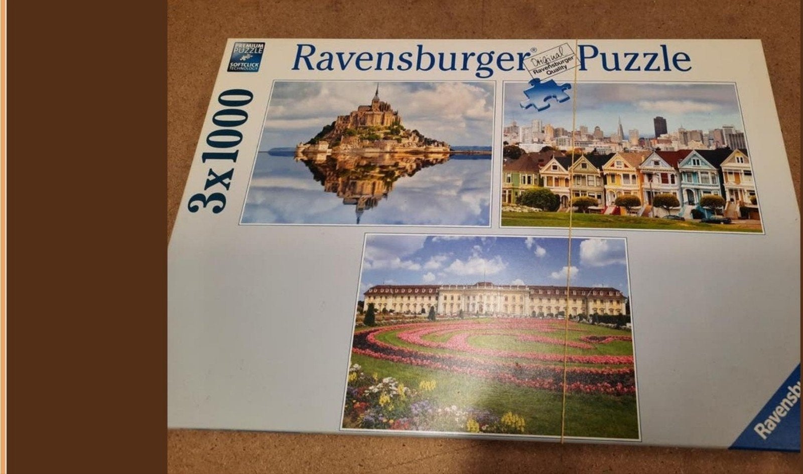 Ravensburger puzzel 3x1000, Ophalen, 500 t/m 1500 stukjes, Zo goed als nieuw