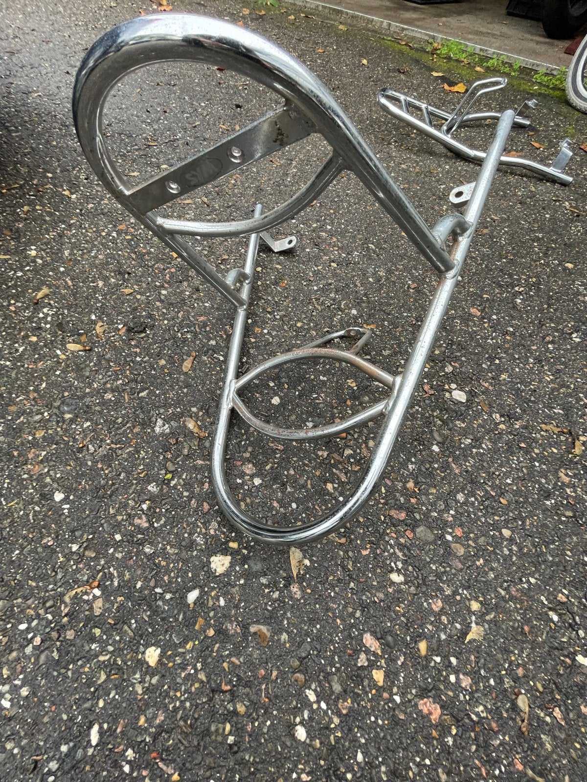 Verchroomde bagagedrager voor sym scooter, Fietsen en Brommers, Ophalen of Verzenden, Gebruikt, Overige typen