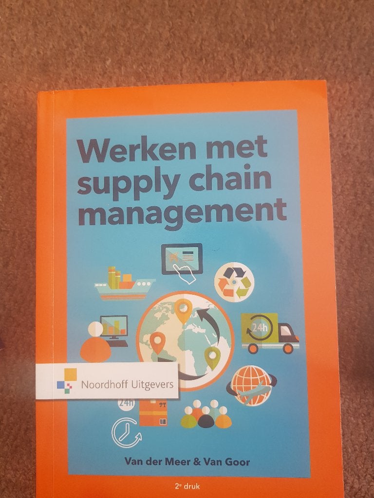 Schoolboek Werken met supply chain management, Boeken, Overige vakken, Ophalen of Verzenden, Zo goed als nieuw, Noordhoff Uitgevers