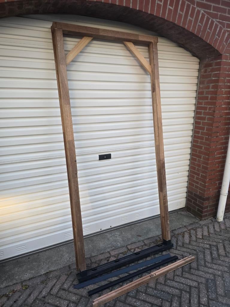 Deurkozijn en Kunststof onderdorpel, Deurkozijn, Nieuw, 150 tot 225 cm, Hout