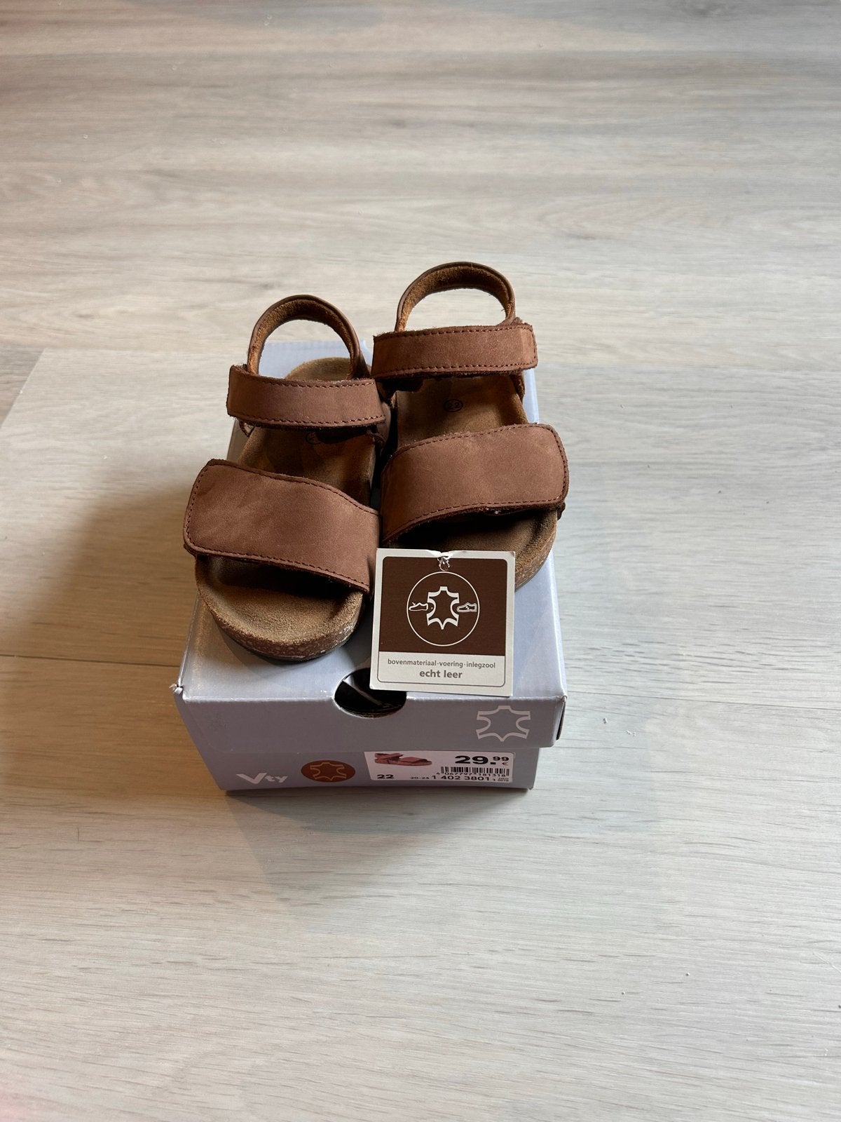 Vty Echt Leren Sandalen Maat 22, Gebruikt, Jongen of Meisje, Schoenen, Ophalen of Verzenden