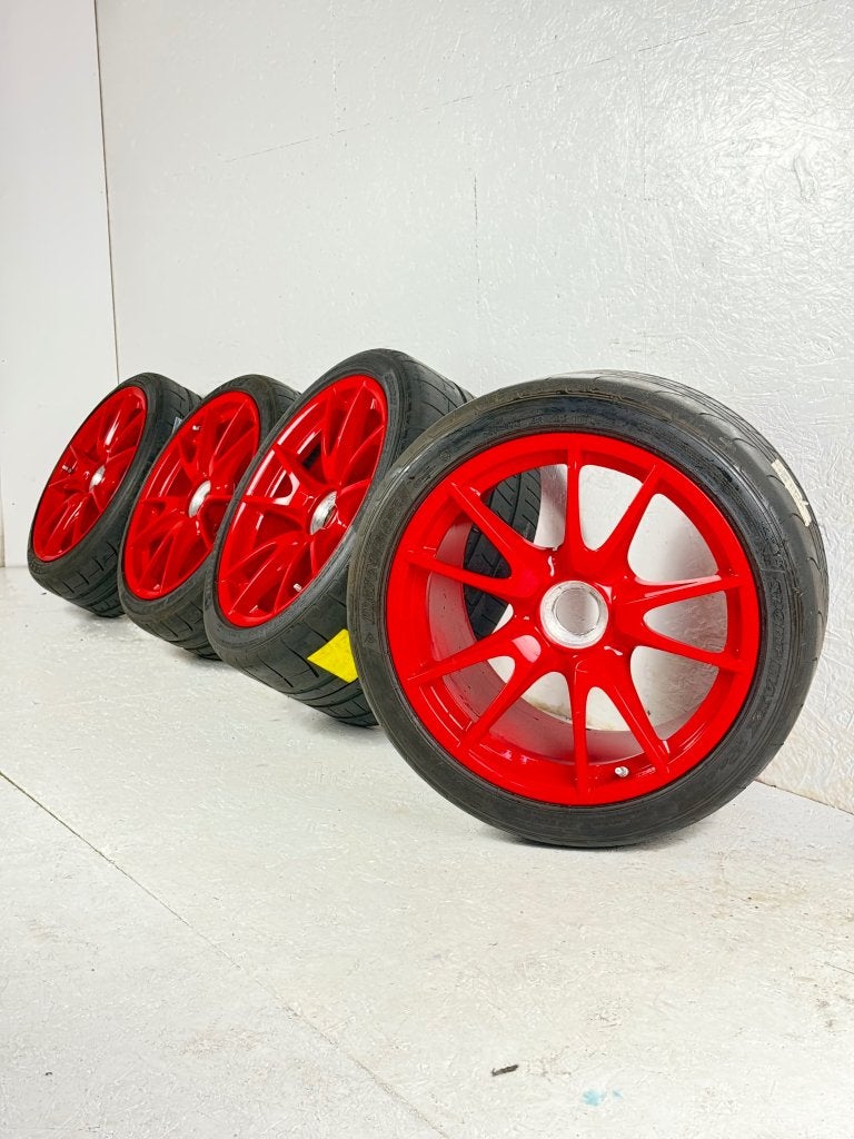 Originele Porsche GT3 RS 997 19? center lock breedset Tpms, Gebruikt, Niet ingevuld, Personenwagen, Niet ingevuld