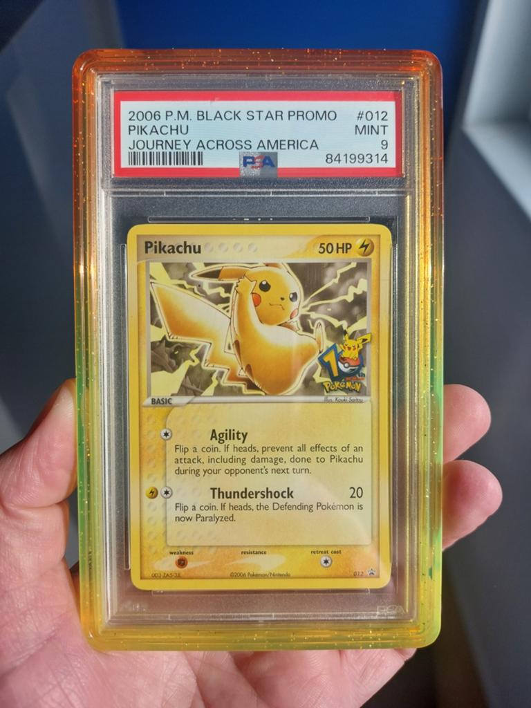 Pikachu 012 (10th anniversary) Journey Across America PSA 9, Ophalen, Zo goed als nieuw