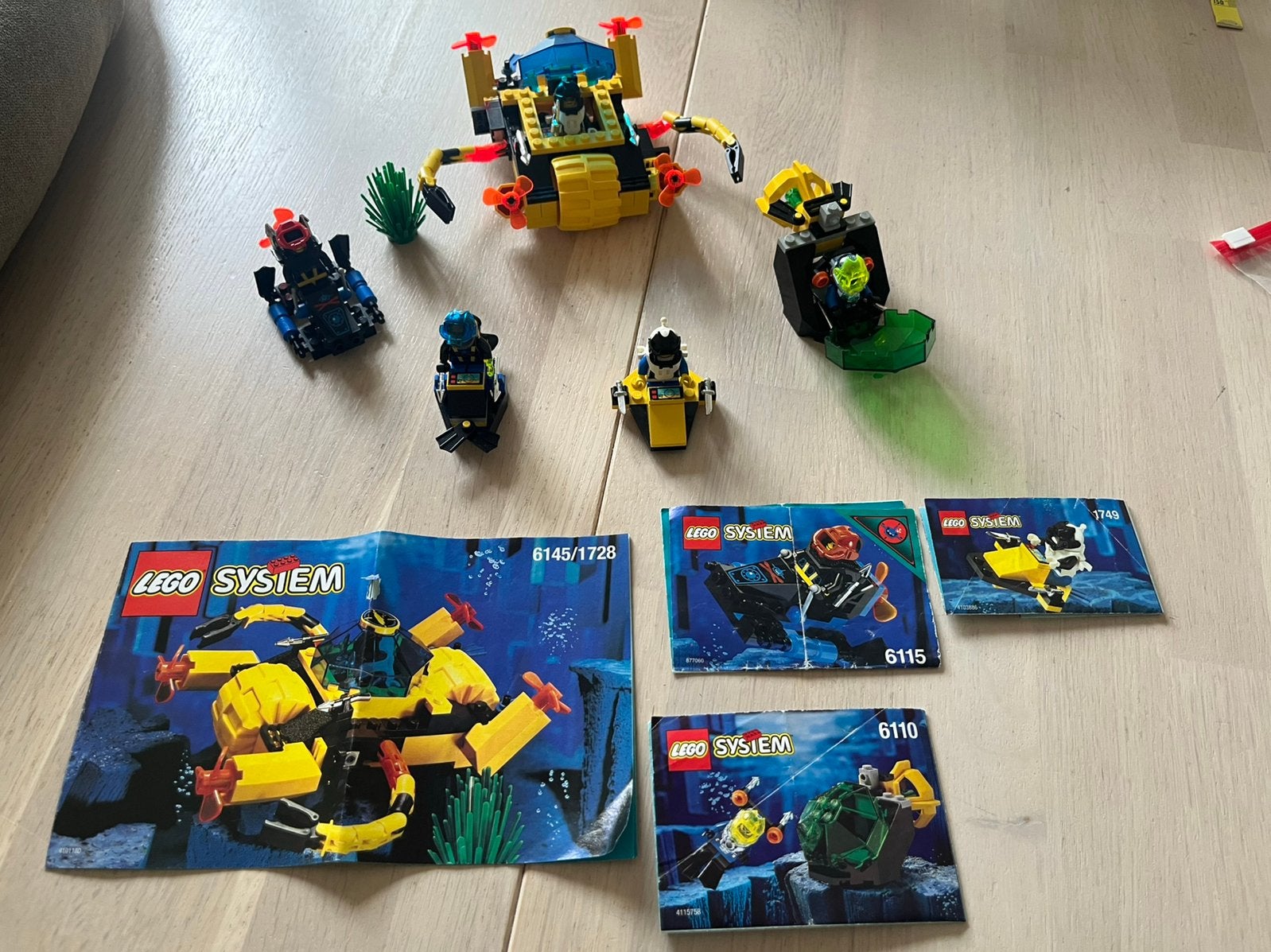 Lego System Aquazone sets 5x, Gebruikt, Lego, Ophalen of Verzenden, Complete set