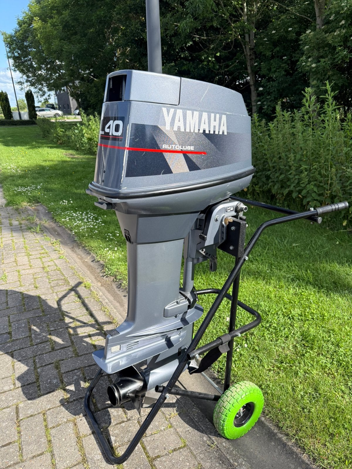 Yamaha 40 pk 2 takt Autolube langstaart trekstart, Watersport en Boten, Ophalen, Zo goed als nieuw, 30 pk of meer, Buitenboordmotor