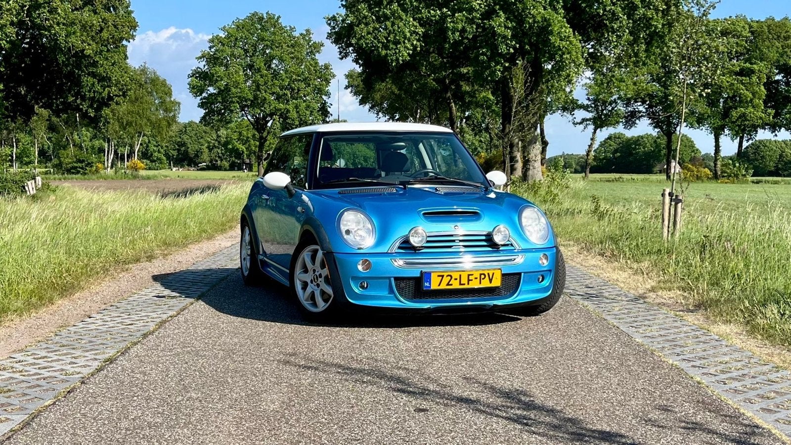 Mini 1.6 16V Cooper S 120KW 2002 Blauw, Auto's, Mini, Voorwielaandrijving, 4 cilinders, 163 pk, Handgeschakeld
